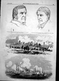 Antique Old Print Bombardment Fort Arabat Azoff Squadron Edmund Lyons 1855 19th
