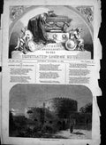 Old Antique Print Midnight Watch Tower Walmer Castle Wellington Supp 1852 19th