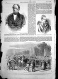 Old Antique Print Visit Abd-El-Kader Versailles Late Daniel Webster 1852 19th