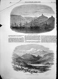 Original Old Antique Print Ships Balaclava Harbour View Inside Port 1854 19th