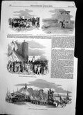 Antique Print Britannia Tubular Bridge Prince Wales Stephenson Conway 1852 19th