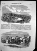 Antique Old Print Siege Sebastopol H Q Lord Raglan Highlanders Sailors 1854