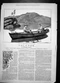 Old Print Yolande William Black Archie Fishing Trip Rod Rowing Boat 1883 19th