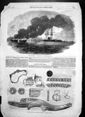 Antique Old Print Magicienne Cronstadt Russian Prizes Antiquities Kertch 1855