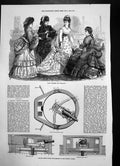 Antique Old Print Capt Scotts Gun Carriage Hotspur Turret Gun Run Out 1872 19th