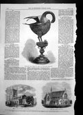 Antique Old Print Halton Holgate Church Lincolnshire Neeps End Church 1868 19th