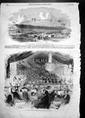 Antique Print Launch Meander Bristol M Julliens Concert Italian Opera 1855 19th