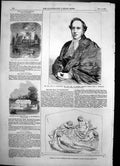 Antique Old Print Dean Westminster Dr Richard Trench Monument Joseph Hume1856