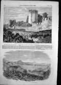 Old Antique Print Walls Constantinople Buyukdere Valley Beicos Bay 1856 19th