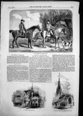 Old Antique Print Lord Yarboroughs Huntsmen 1792 Philological School 1856 18th