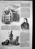 Antique Print Home Sons Missionaries Blackheath Miss E Northcote Blind 1856