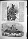Old Antique Print College Nobles Moscow Emperor Russia Alexander11 1856