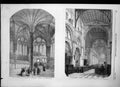 Antique Old Print Chapter House Salisbury Cathedral Christ Church Oxford 1856