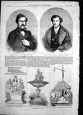 Antique Old Print Goodwood Race Plate Col Atwell Lake Lieut Col Teesdale 1856