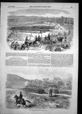 Old Antique Print Turkish Batteries Commanding Woronzow Road Crimea 1855 19th