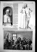Antique Print Scottish Presbyterians Parish Church Bust Dr Andrew Reed 1855