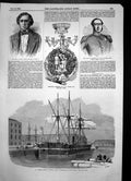 Old Antique Print Hm Floating Battery Glatton Testimonial C Hutton 1855 19th