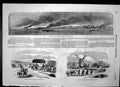 Antique Old Print Destruction Russian Stores Gheisk Petrowska Poprova 1855 19th