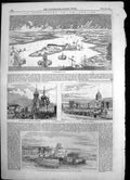 Old Antique Print St Petersburg 1706 1856 Haymarket Cazan Cathedral 1856