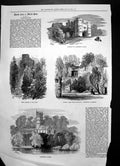 Antique Old Print Carisbrook Gateway Castle Steps Keep CharlesEscaped 1874
