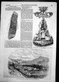 Antique Print Ancient Runic Stone Isle Man Transport Corps Tocat Asia 1855 19th