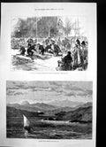 Antique Old Print Reinhardtsbrunn Gotha Queen Royal Closet Windsor 1846 1886
