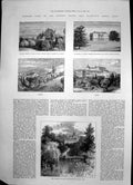 Antique Print Queens Early Life Schloss Rosenau Coburg Claremont Surrey1886