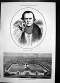 Antique Print Late Bishop Winchester Free Swimming Baths Derby Mr Bass 1873