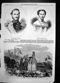 Antique Print Prince Princess Denmark National Cottage Hospital Ventnor1869
