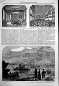 Antique Print Royal Society Burlington House Lord Elgin Mussucks Beeas 1863