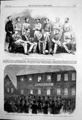 Antique Print Madras Eleven Cricket Team War Schleswig Marshal Wrangel1864 19th