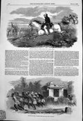 Old Print Commander Chief Charles Napier Officers Joining Indian Army1850 19th