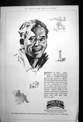 Original Old Vintage Print Horlicks Malted Milk With Hot CWater 1923 20th
