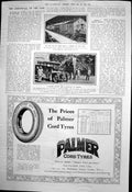 Antique Print Fiat Cars Mont Cenis Nizams Napier Car Palmer Cord Tyres 1919