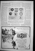 Original Old Vintage Print Stamps Ferrary Sale Peter Dawsons Scotch Whisky 1922