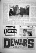 Old Antique Print Vanbrughs Castle Blackheath Craven Tobacco Dewars 1906 20th