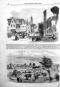 Old Antique Print Opening Dutch Rhenish Railway Zyde Plaas Per Gouda 1855 19th