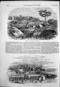 Antique Print Panama Railway Culebra U S Mail Steam Ship Co Aspinwall 1855 19th