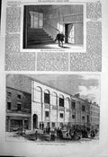 Antique Old Print Fatal Crush Liverpool St Josephs Roman Catholic Church 1870