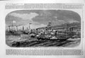 Antique Old Print Prince Princess Wales Liverpool Excursion River Mersey 1865