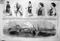 Old Antique Print Nanking City Wall Stockades Woo Governor Kwachou 1855 19th