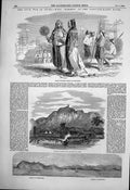 Antique Print Chooshay Pagoda Shay-Aou River Nankin Chiefs Insurgents 1853 19th
