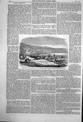 Antique Print Laying Foundation Stone Odd Fellows Hall Wellington N Z 1859 19th