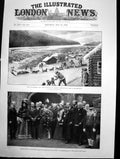 Old Antique Print Klondike City Presentation Tamworth Castle Public 1899 19th