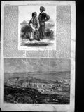 Antique Old Print Nice Discovery Source Nile Negro Boys Central Africa 1863