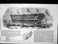Original Old Antique Print Launch Hms Windsor Castle 140 Guns Figure Head 1852