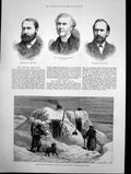 Old Print Search Jeannette House Russian Exile Siberia Bishop Sydney 1882 19th