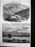 Antique Old Print Glen Roy Scotland Ancient Lake Terraces Lake Superior 1863