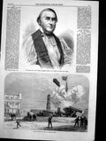 Old Print Fatal Accident Fort St George Madras A Hervey Bishop Bath 1870 19th