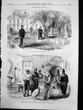 Antique Print Ireland Casks Arms Dublin Steam Co Stores Meath Gentleman1870